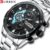 CURREN Relógios masculinos Moda de luxo Design exclusivo de mostrador Multifuncional à prova d’água Relógio de quartzo 8402 X