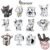 Bamoer 925 Sterling Sliver Charms Pendants Cute Animal Design Collection Acessórios Para Pulseiras DIY