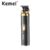 Aparador De Cabelo Kemei Professional Barber Hair Trimmer T-Blade Sem Fio Edgers Recarregáveis Clippers Acabamento Máquina De Corte Para Homens
