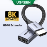 Cabo Extensor UGREEN 8K HDMI  2.1 Macho Para Fêmea 8K 60Hz  48Gbps  Compatível Com Fire TV  HDTV  PS5/PS4  Xbox Series