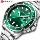 CURREN Relógio Masculino Da Marca Original Mostrador Luminoso Moda Luxo Negócios Casual Aço Inoxidável Quartzo Impermeável 8388 XS No Box