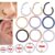 Segmento Cirúrgico Da Dobradiça De Aço Anel Do Nariz Septum Clicker Ear Helix Tragus Hoop Ring