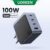 Carregador Rápido UGREEN GaN 100W 3C1A USB C A Novo Nexode Air Series 3 Portas Para iPhone Macbook/iPad Mini