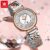 OLEVS Relógio Feminino Relogio A Prova D’água Luxo Orient Original De Aço Inoxidável Quartzo 8167