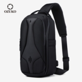 OZUKO Sacos De Grande Capacidade Para Homens Da Moda Ombro Com Vários Bolsos À Prova D’água Funda O Exterior