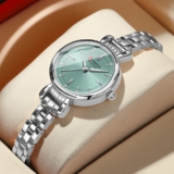CURREN New Women’s Watch Marca Original Correia De Aço Inoxidável Pequena Discagem Moda Quartzo Impermeável 9098 XS