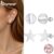 Bamoer 925 Sterling Sliver Studs Brincos Estrelas Redondas Jóias Presentes Para Mulheres
