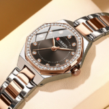 CURREN Relógio Feminino Original , Nova Pulseira De Aço Inoxidável , Mostrador Pequeno , Moda Empresarial , Quartzo , À
