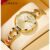 CURREN Moda Luxo design Requintado Elegante Lazer Quartzo Relógio Feminino À Prova D’água 9092 X
