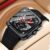 CURREN Marca Original Genuína Multifuncional Quadrado Cronógrafo Calendário Luminoso Pulseira De Silicone Casual Negócio