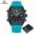 NAVIFORCE 9242 Relógio Masculino Com Pulseira De Silicone Mostrador Minimalista E Display Duplo