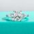 AnuClub Anel Moissanite 7x9mm Corte Radiante Prata 925 Folheado a Ouro – Presente Luxo Joias 3.0ct