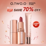 O.TWO.O Conjunto De Maquiagem Misty Kiss Lock Color Matte Batom + Poro Invisível Soft Focus Face Primer