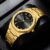 NIBOSI Relógio Masculino Original Dourado Luxuoso Com Display De Alfabeto Árabe À Prova D’água