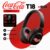 Controle De Toque De Fones De Ouvido Bluetooth T18 Da Marca Coca-Cola + Cancelamento De Ruído De 46dB | 5.3 Vida Útil Ba
