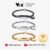 Vnox Women Gold Heart Bracelet Pulseira Coração De Ouro Presente Personalizado De Jóias Gravadas