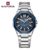 NAVIFORCE 9258 Relógio Poligonal Masculino Com Função De Calendário