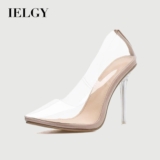 IELGY Crystal Clear Heel Scarpin 12.5 Cm Mulheres Grandes