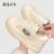 IELGY 2025 Novos Tênis De Sola Grossa Com Desenho De Nicho De Dedo Redondo Lona Casual Cloud Sneakers Women