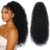 Rabo De Cavalo Encaracolado Preto Longo Cabelo Orgânico 60CM