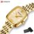 CURREN Relógio Feminino Marca Original Pulseira De Aço Inoxidável Mostrador Pequeno Moda Quartzo À Prova D’água 9093