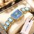 CRRJU Relógio Feminino Luxuoso Quadrado Com Pulseira De Safira Retrô Fashion De Quartzo 5050 X