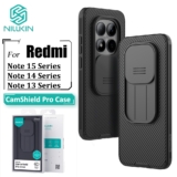 NILLKIN CamShield Caso De Telefone Redmi Nota 15 Pro + 14 14 13 5G Fosco Luxo Anti Impressão Digital À Prova De Choque C