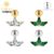 FINE4U Piercing Pipa Tripla Natal 100% Titânio Tragus Labret Lóbulo Helix Conch Cartilagem Brinco