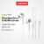 Fones De Ouvido Com Fio Lenovo YF02 E Semi-Intra-Auriculares Driver De Graves De 13 Mm Microfone HD Mais Cabo Sem Emaran