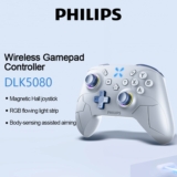 PHILIPS DLK5080 Gamepad Sem Fio RGB Flowing Light Strip 2.4G Receptor Para Switch/PC/Android/iOS/PS4