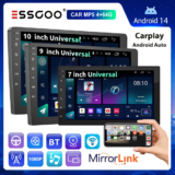 (Do São Paulo)ESSGOO Bluetooth 7 ” 9 ” 10 ” 2 Din 4 + 64GB Android Carro MP5 Player Tela De Toque CarPlay E Rádio Do