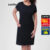 Lovito Vestido Plus Size Jeans Manga Curta com Ziper Feminino LB179BRL208