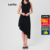 Lovito Vestido Feminino Sem Manga e Frente Assimétrica LB42BRL071