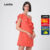 Lovito Vestido Viscose Feminino Curto Um Ombro Só Com Babados LB76BRL105