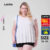 Lovito Camiseta Feminina Manga Curta Plus Size Curve lisa tipo Bata LB359BRL388