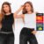 Lovito Kit 2 Regatas Lisa Casual Feminina LB709BRL739