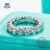 AnuClub 925 Prata 4MM Moissanite  Aniversário Anel De Casamento Para Mulheres Joias Finas
