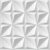 Papel De Parede Adesivo 3d Efeito Gesso Triangular Branco