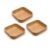 Kit 3 bowls quadrados de bambu – Oikos