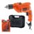 Furadeira Impacto 3/8 220v Tm500k 220v Black + Decker + 9 Brocas