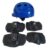Kit Proteção Infantil Azul Capacete Cotoveleira Joelheira Xalingo