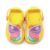 Sandália Babuche Papete Chinelo Infantil Plugt Menina Borboleta Glitter Amarelo Leve Confortável