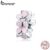 BAMOER Romantic Flower Series Pink Flower Charm 925 Sterling Silver SCC1484