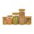 Kit 5 Potes De Vidro para Mantimentos com Tampa Bambu 250ml 300ml 400ml 600ml 800ml – Oikos