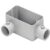 Condulete Aluminio Tipo Lr Fixo 3/4 Sem Rosca Conduletzel