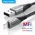 VENTION Cabo Relâmpago USB 2.0 Certificado MFi Carregamento Rápido 2.4A 480Mbps Para Telefone