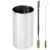 Kit Bomba e Copo de Terere Redondo 19cm Aço Inox Lisa Gold Bojo Mola