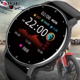 LIGE Novo Relógio Smart Watch Men Tela Full Touch Screen Esportivo IP67 Bluetooth À Prova D’água Para Android ios smartwatch + Caixa