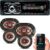 Kit Som Automotivo Bluetooth, Rádio FM e USB e  Auto Falante Bravox 6 + 6×9 69