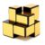 Mirror Blocks 2x2x2 Dourado Qiyi Cubo Mágico Original